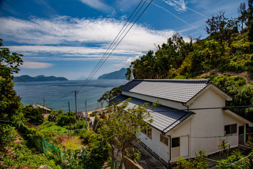 Arifuku church in Arifuku island,Nagasaki,Japan