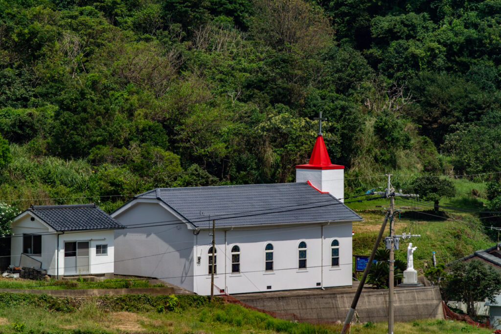 Takaitabi catholic Church in Naka dori island,Nagasaki,Japan