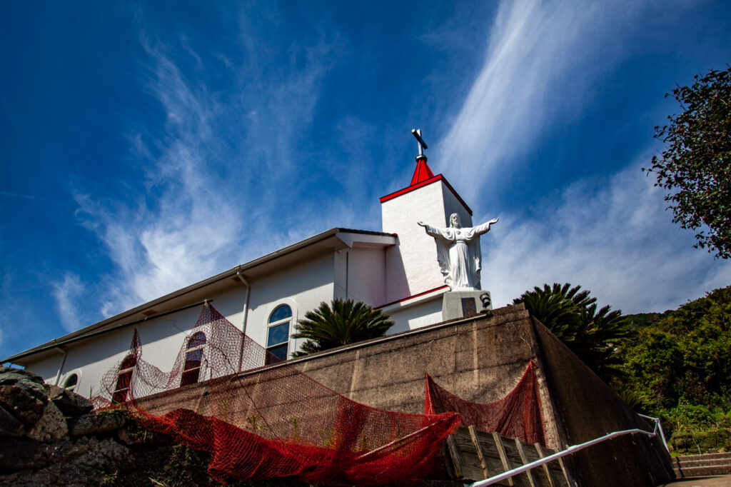 Takaitabi catholic Church in Naka dori island,Nagasaki,Japan