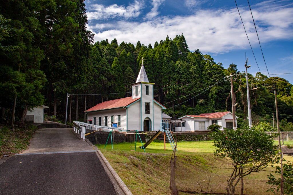 Sanohara catholic Church in Naka dori island,Nagasaki,Japan