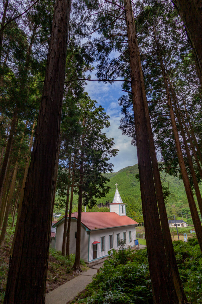 Sanohara catholic Church in Naka dori island,Nagasaki,Japan