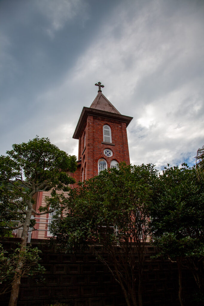 Tainoura catholic Church in Naka dori island,Nagasaki,Japan