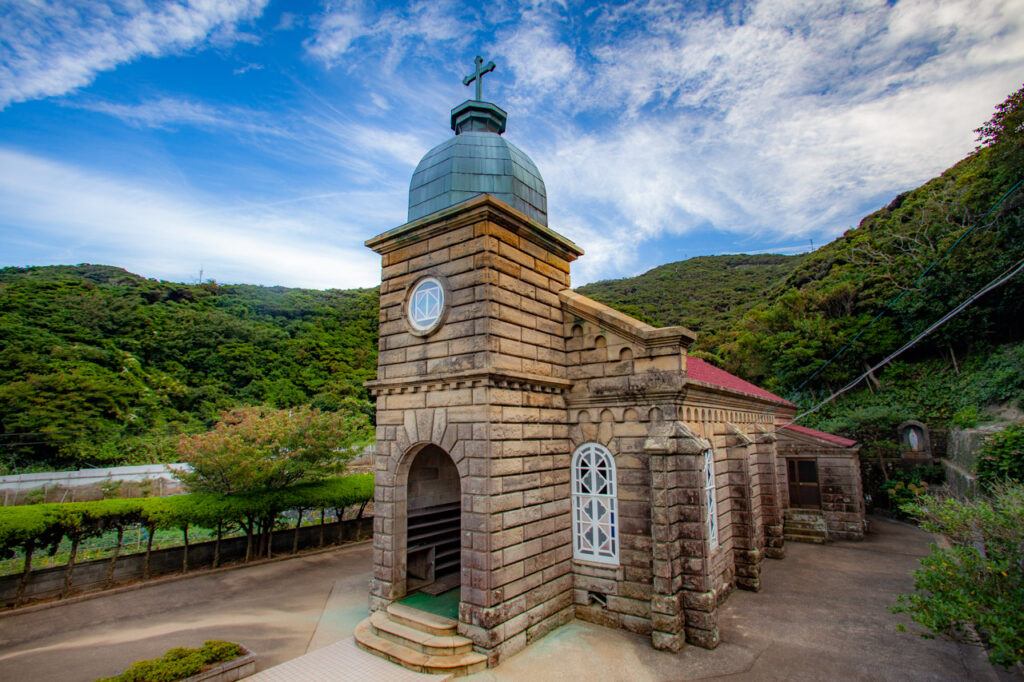 Kashiragashima tenshudo in Naka dori island,Nagasaki,Japan