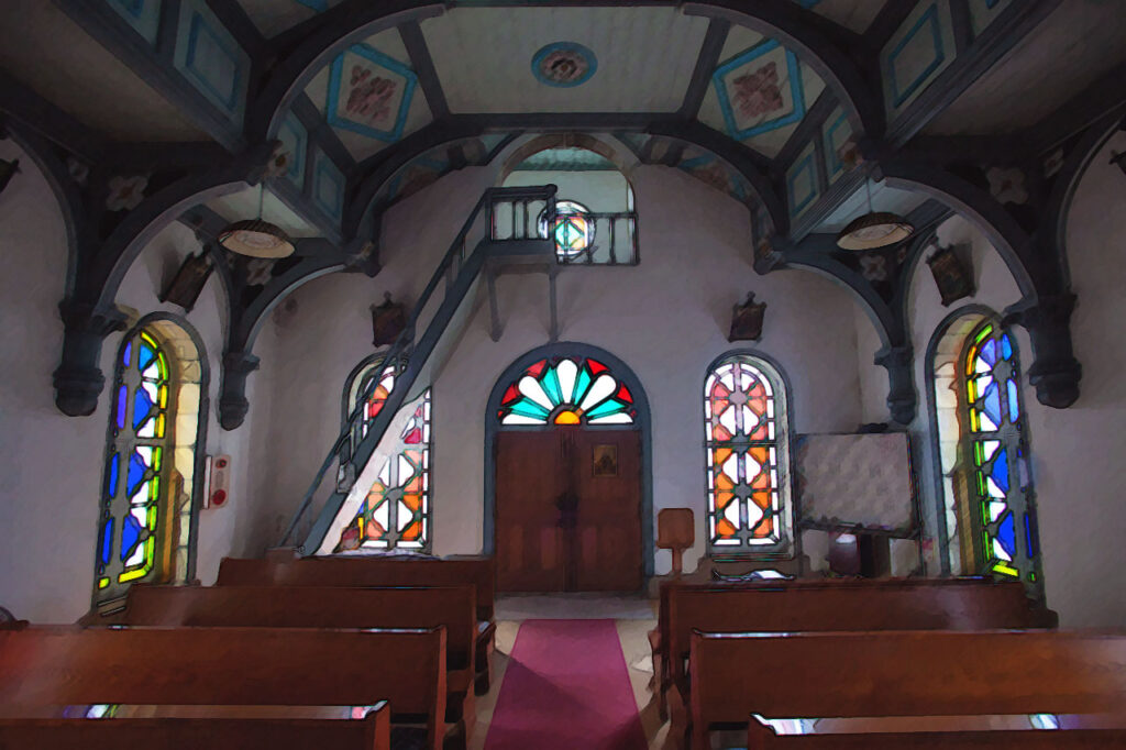 Kashiragashima tenshudo in Naka dori island,Nagasaki,Japan