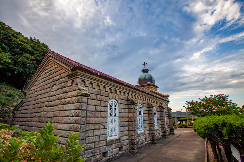 Kashiragashima tenshudo in Naka dori island,Nagasaki,Japan