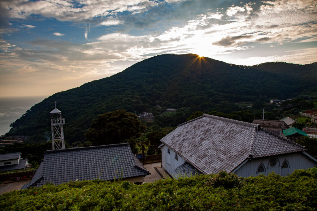 Ebukuro Church in Naka dori island,Nagasaki,Japan