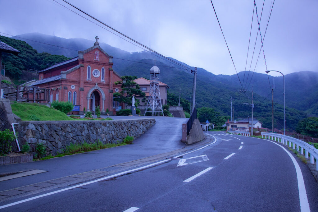 Aosagaura church in Naka dori island,Nagasaki,Japan