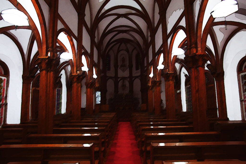  Oso Church in Naka dori island,Nagasaki,Japan