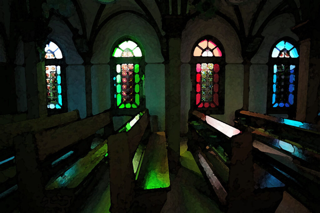 Hiyamizu Catholic Church in Naka dori island,Nagasaki,Japan