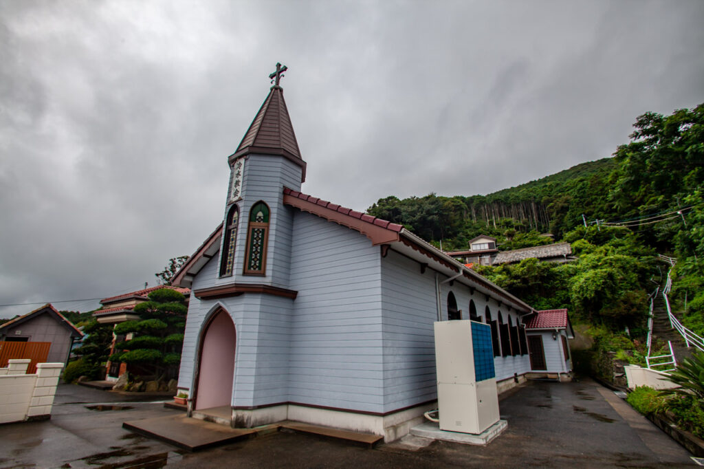 Hiyamizu Catholic Church in Naka dori island,Nagasaki,Japan