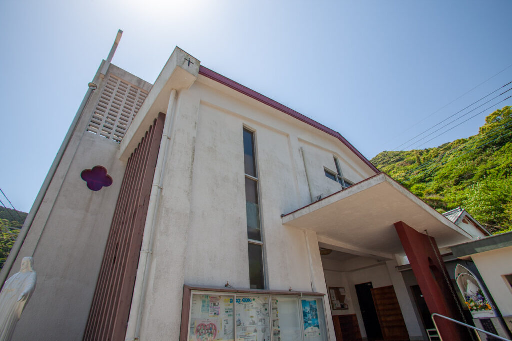 Hamakushi catholic Church in Naka dori island,Nagasaki,Japan