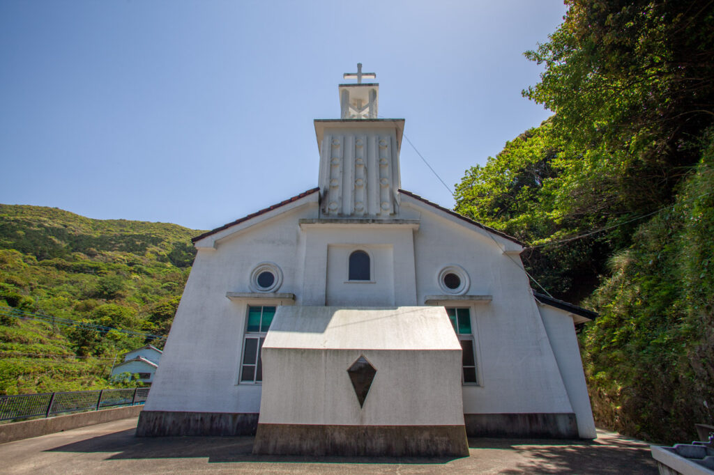 Ohira catholic Church in Wakamatsu island,Nagasaki,Japan