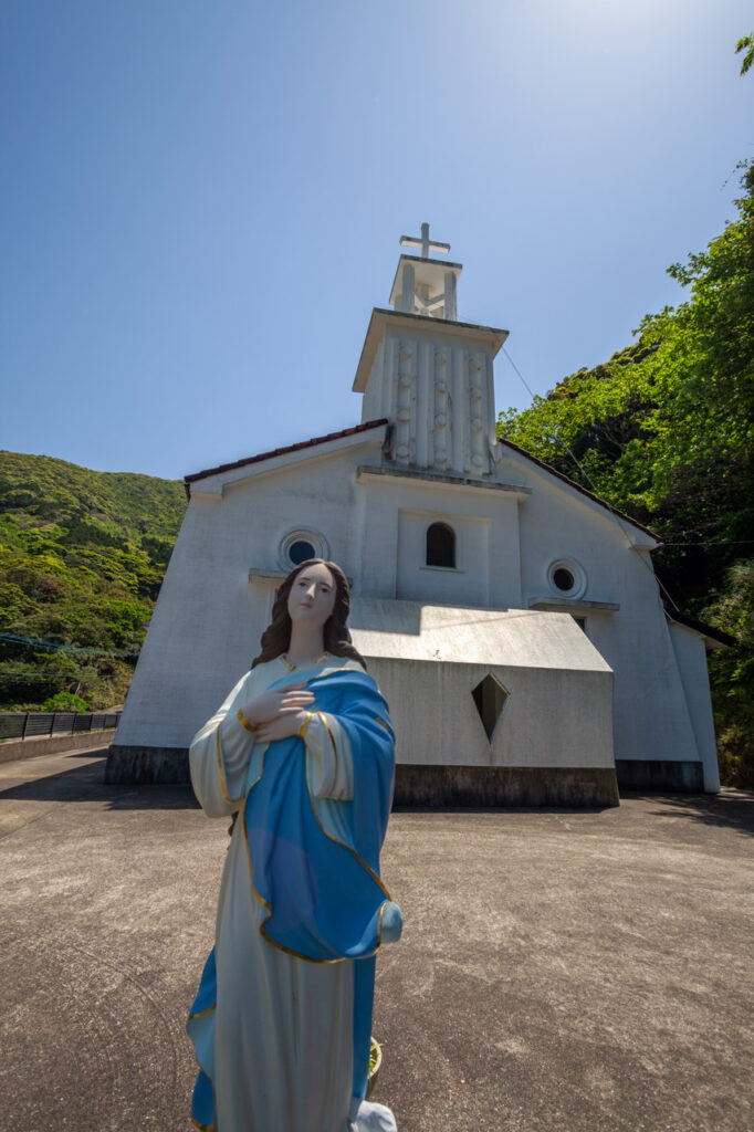 Ohira catholic Church in Wakamatsu island,Nagasaki,Japan