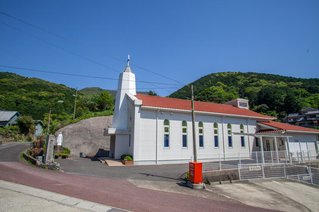 Matenoura catholic Church in Naka dori island,Nagasaki,Japan