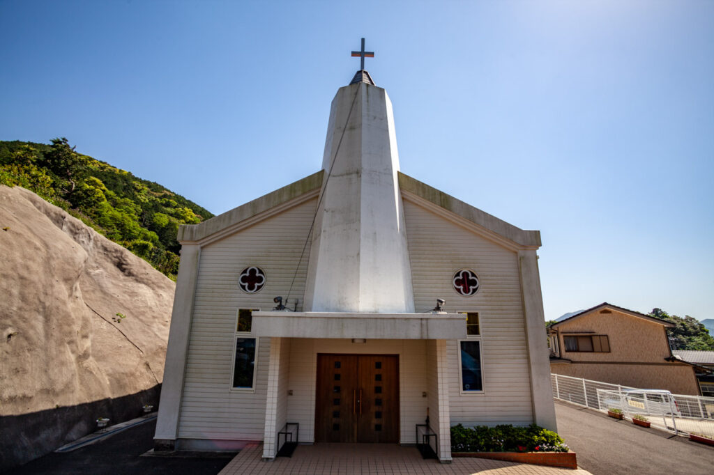 Matenoura catholic Church in Naka dori island,Nagasaki,Japan