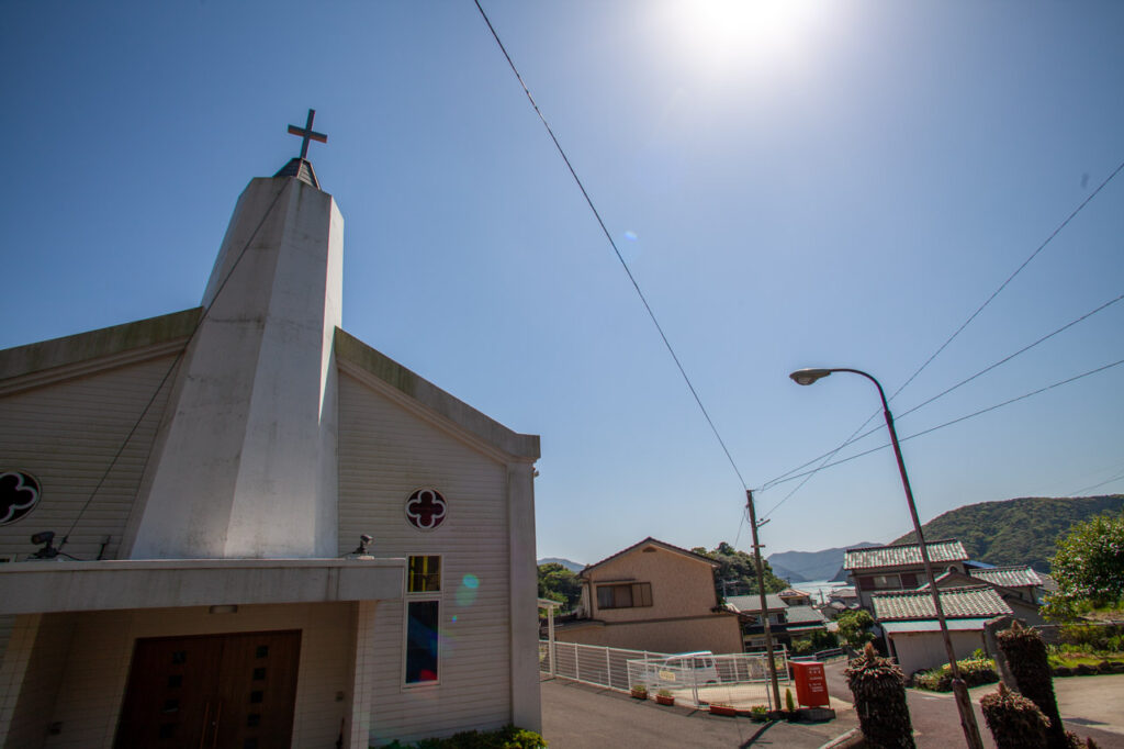 Matenoura catholic Church in Naka dori island,Nagasaki,Japan