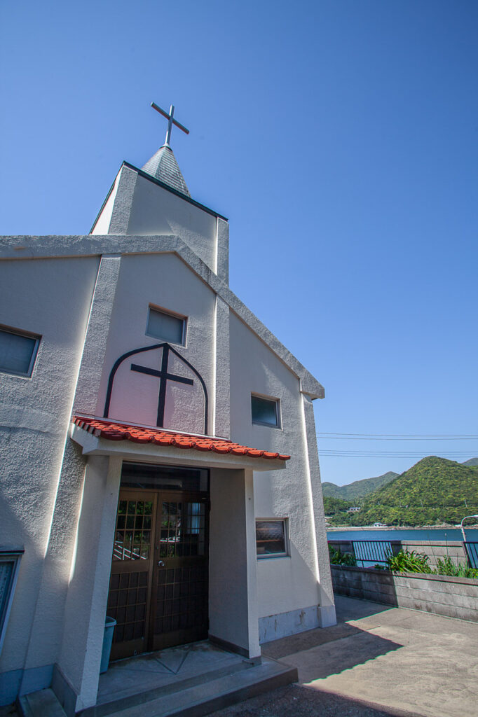 Yakezaki catholic Church in Naka dori island,Nagasaki,Japan