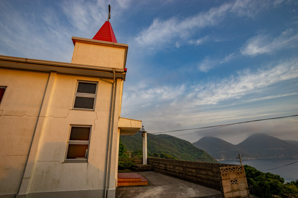 Akabae Church in Naka dori island,Nagasaki,Japan