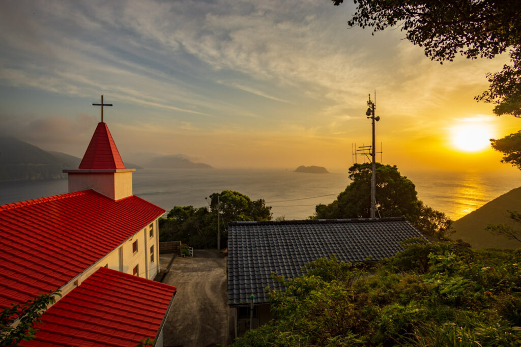 Akabae Church in Naka dori island,Nagasaki,Japan