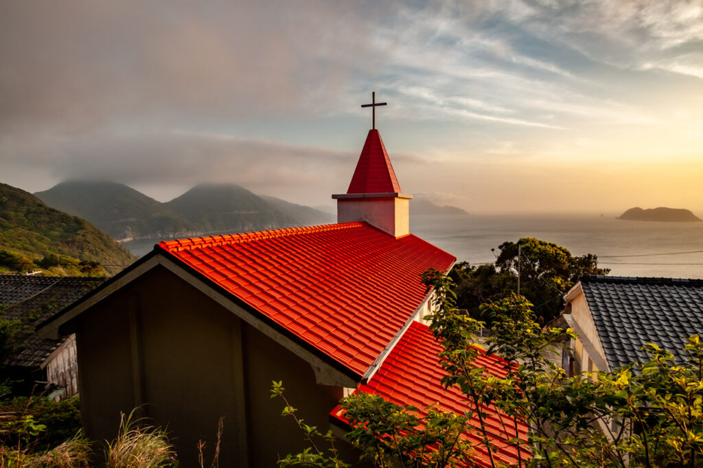 Akabae Church in Naka dori island,Nagasaki,Japan