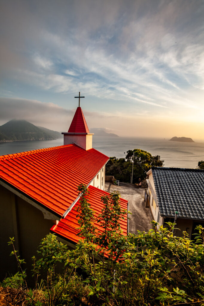 Akabae Church in Naka dori island,Nagasaki,Japan