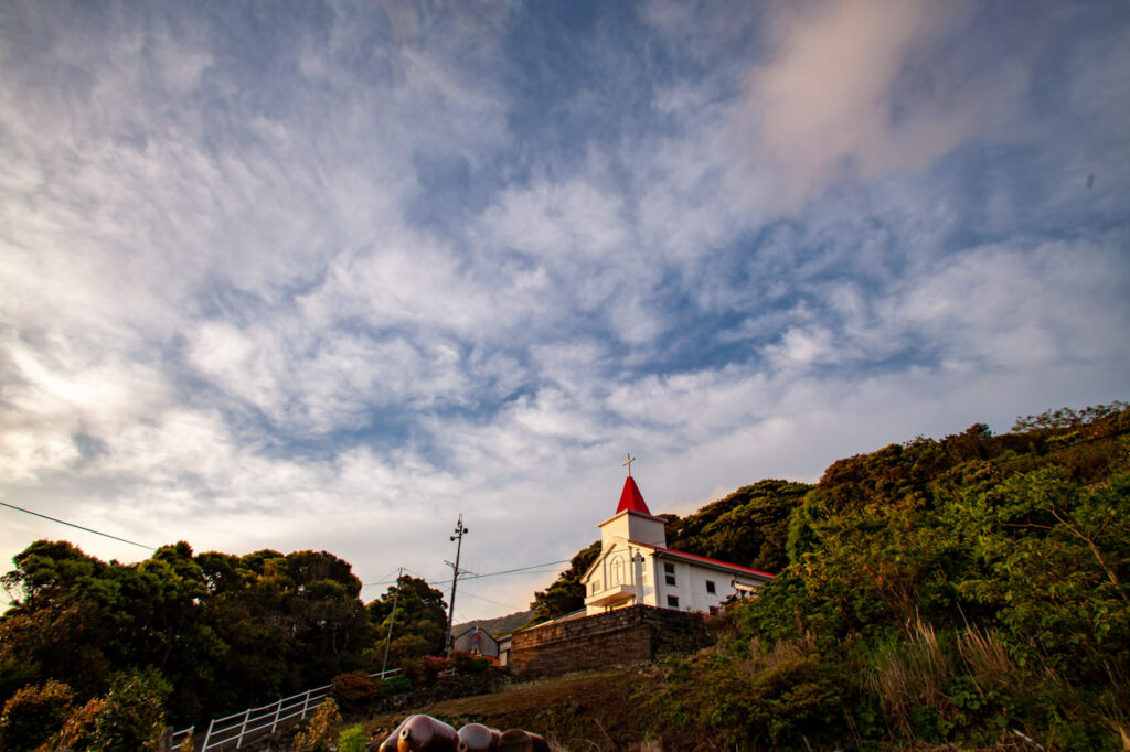 Akabae Church in Naka dori island,Nagasaki,Japan