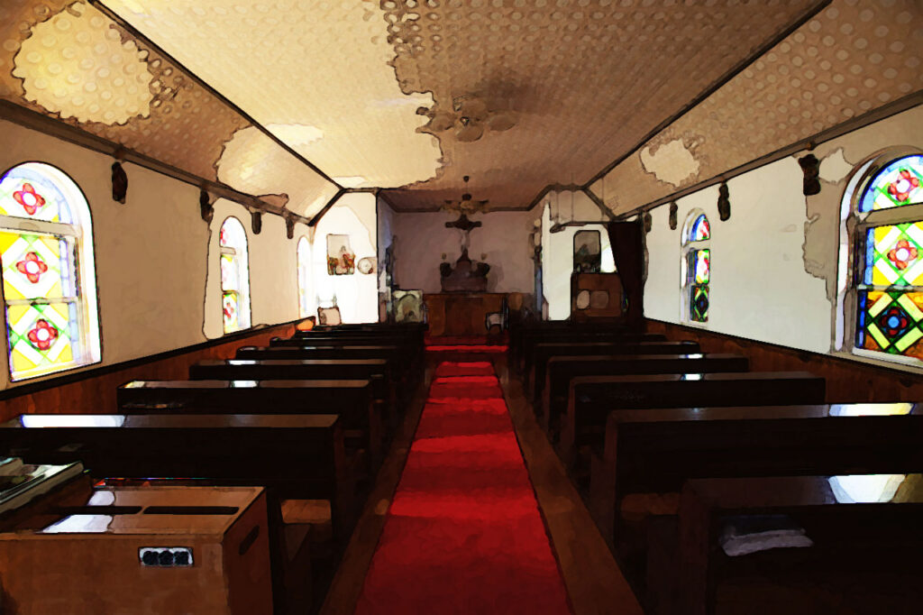 Takaitabi catholic Church in Naka dori island,Nagasaki,Japan