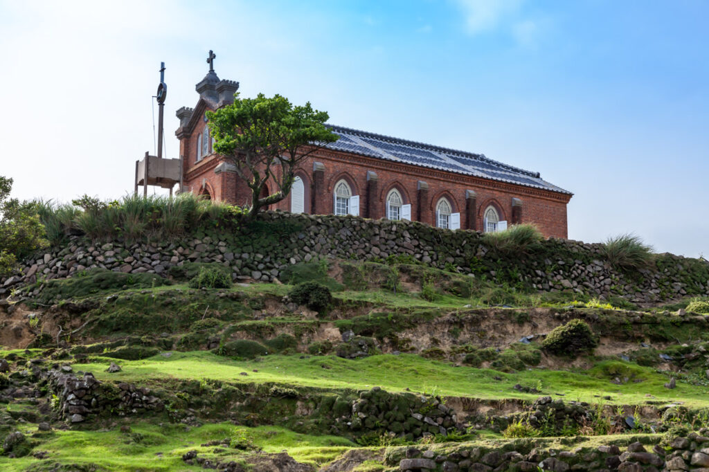 Former Nokubi church in Nozaki island,Odika town,nagasaki,japan