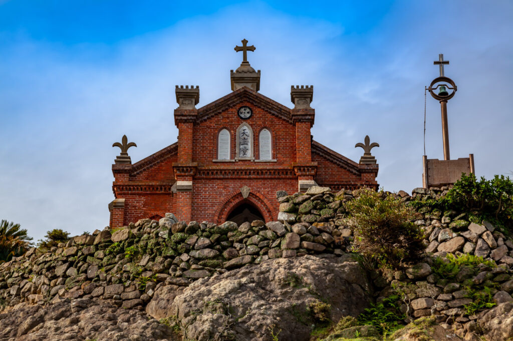 Former Nokubi church in Nozaki island,Odika town,nagasaki,japan