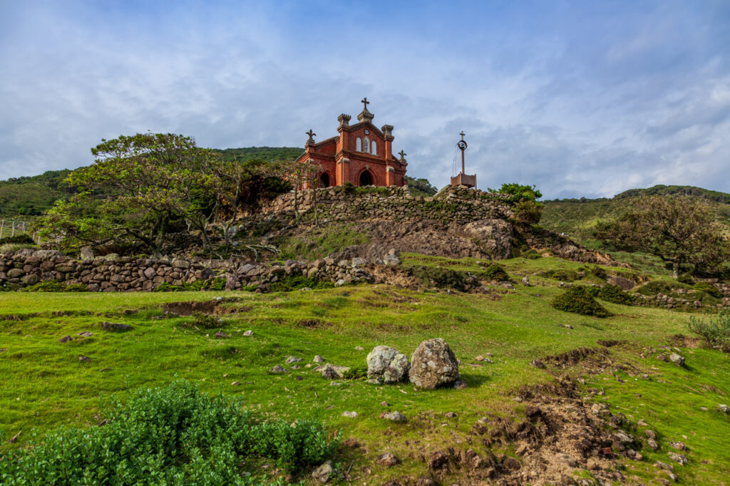 Former Nokubi church in Nozaki island,Odika town,nagasaki,japan