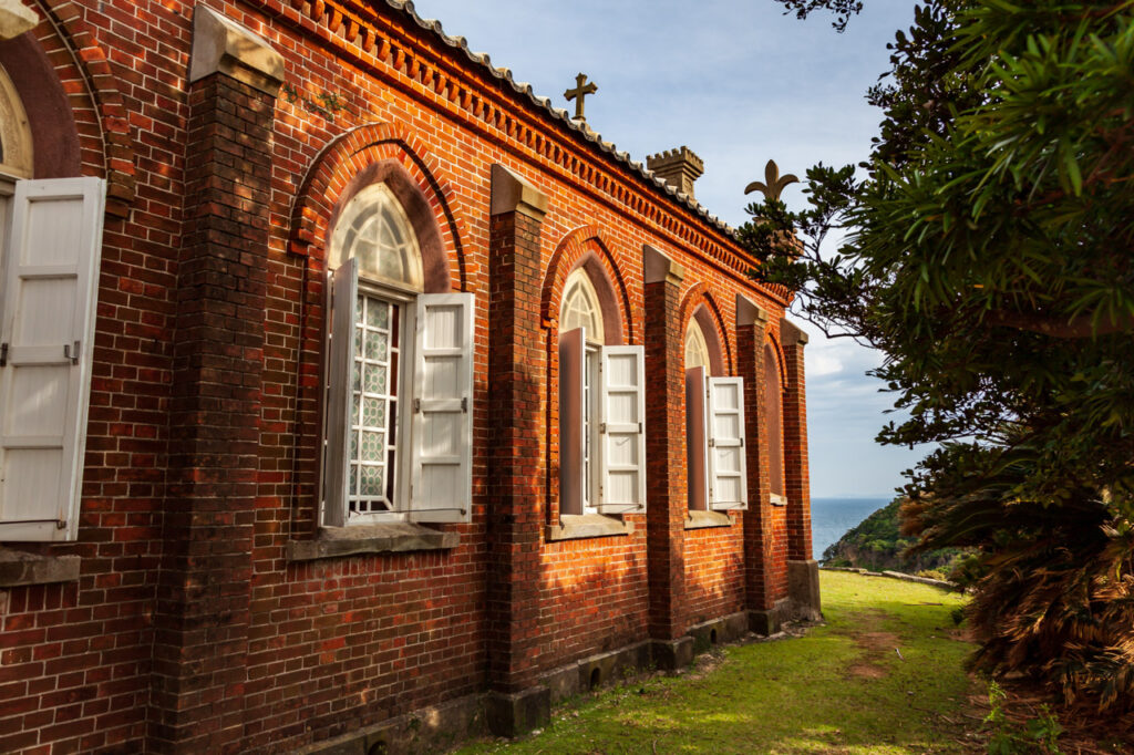 Former Nokubi church in Nozaki island,Odika town,nagasaki,japan