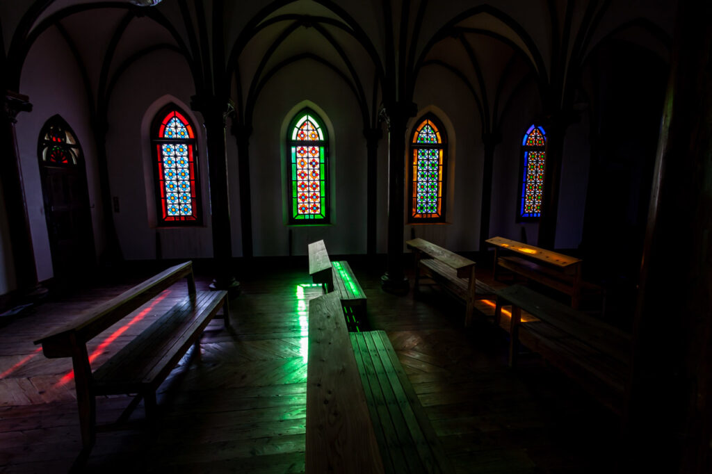 Former Nokubi church in Nozaki island,Odika town,nagasaki,japan