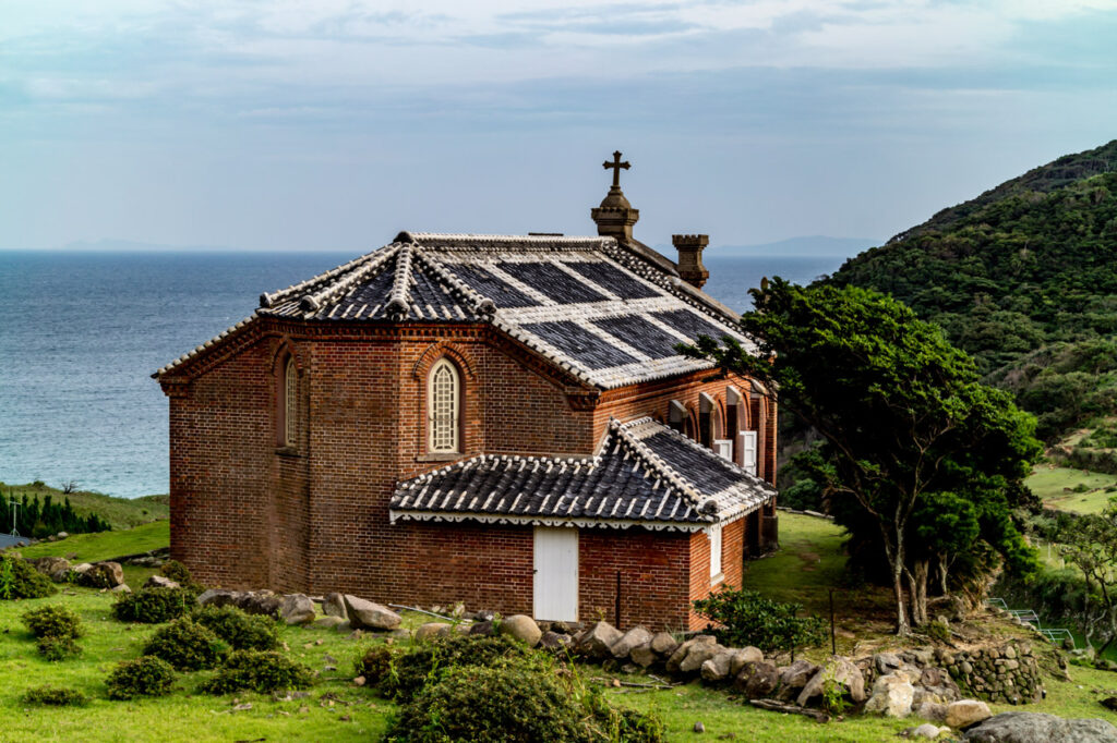 Former Nokubi church in Nozaki island,Odika town,nagasaki,japan