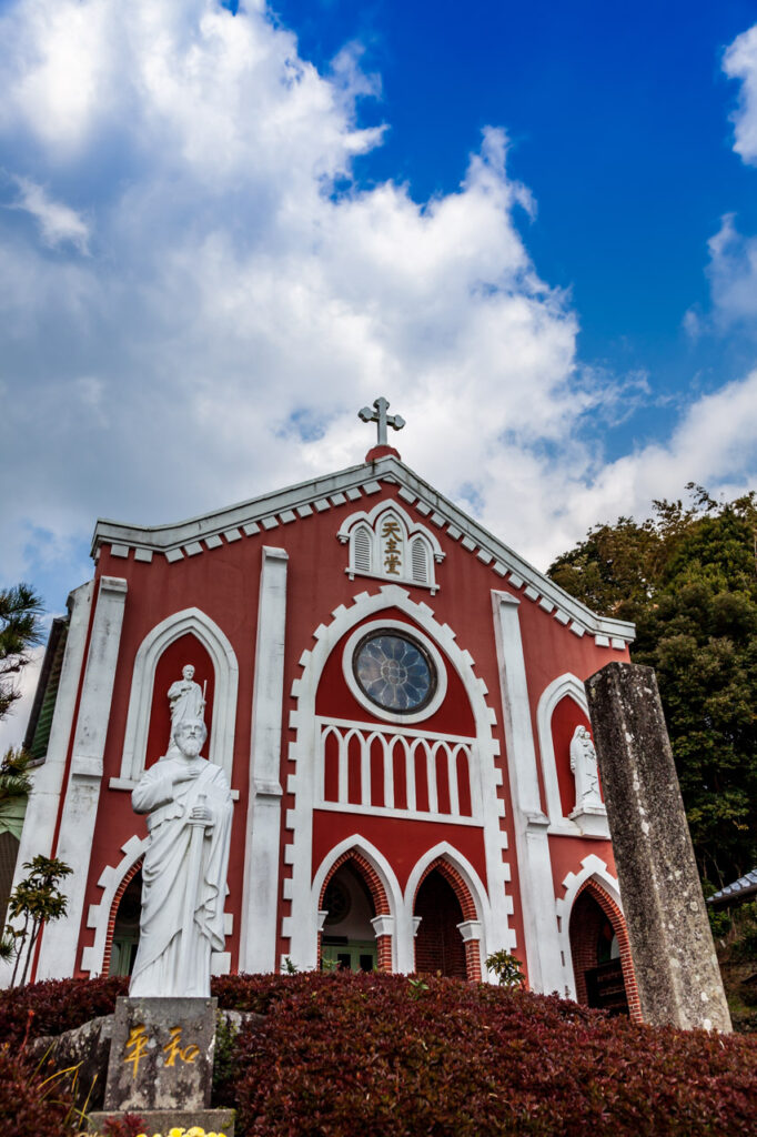 Hoki church in Hirado island,Nagasaki,Japan