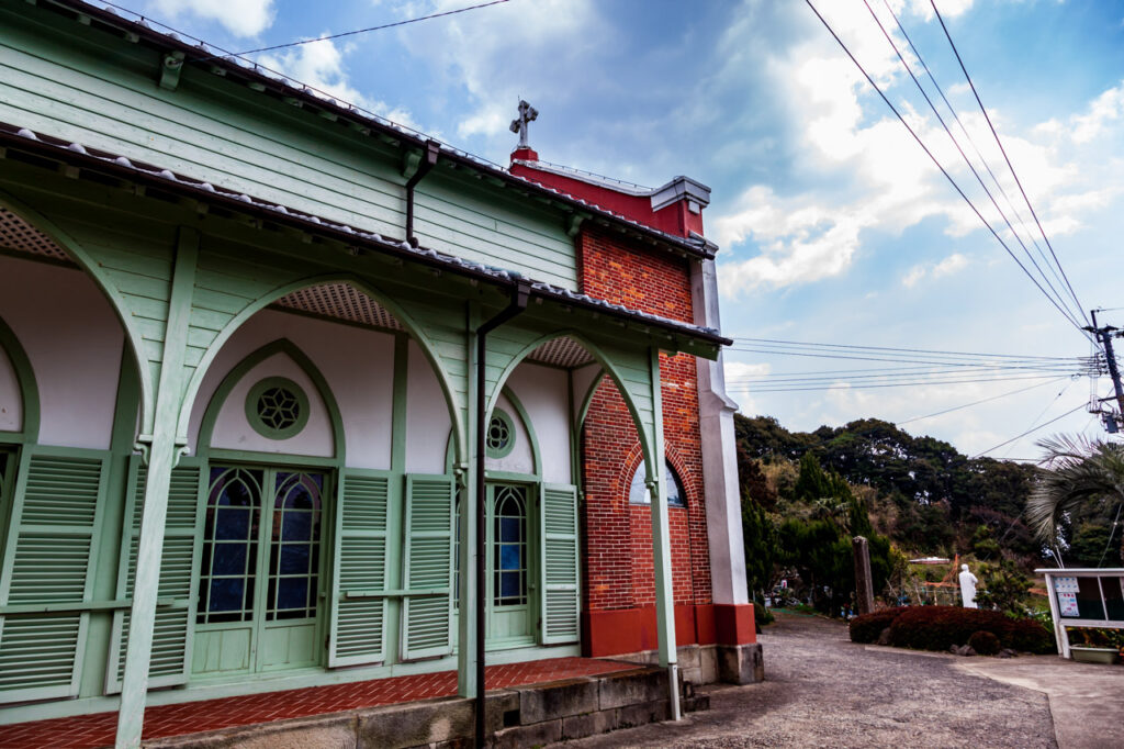 Hoki church in Hirado island,Nagasaki,Japan