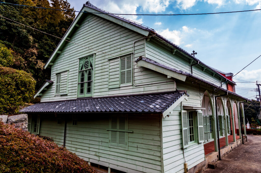 Hoki church in Hirado island,Nagasaki,Japan