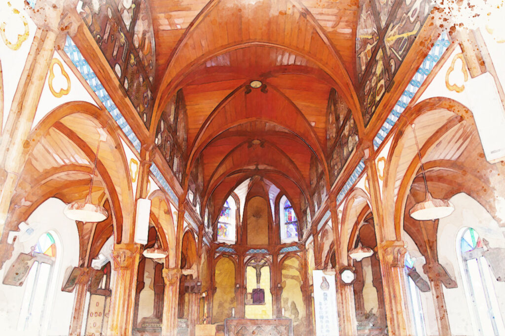 Yamada church,Ikituki island,Nagasaki,Japan