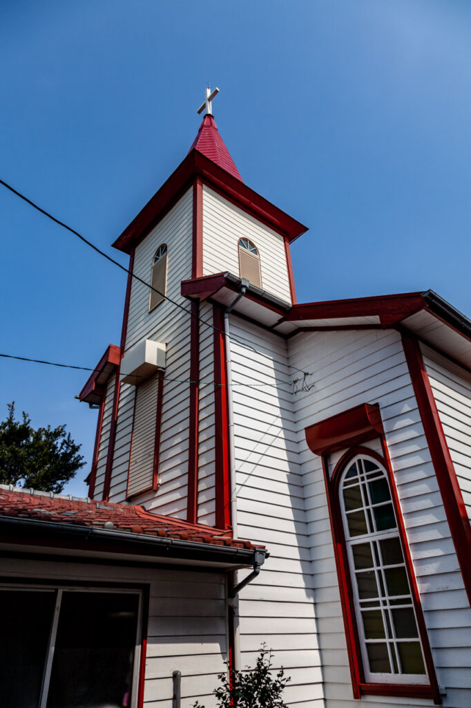 Catholic Aino church in Unzen,Nagasaki,Japan