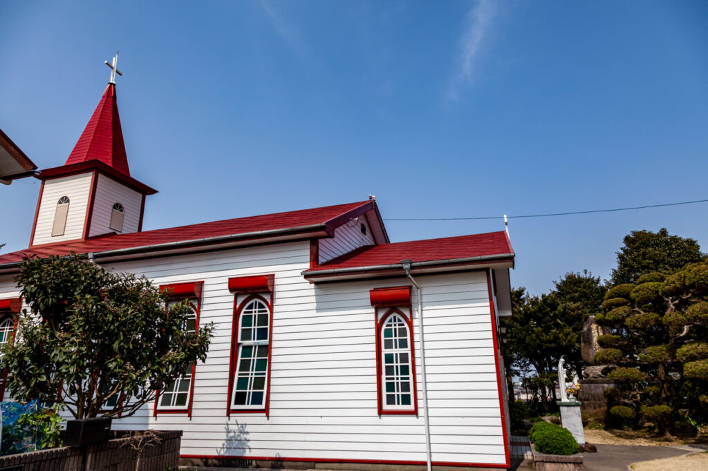 Catholic Aino church in Unzen,Nagasaki,Japan