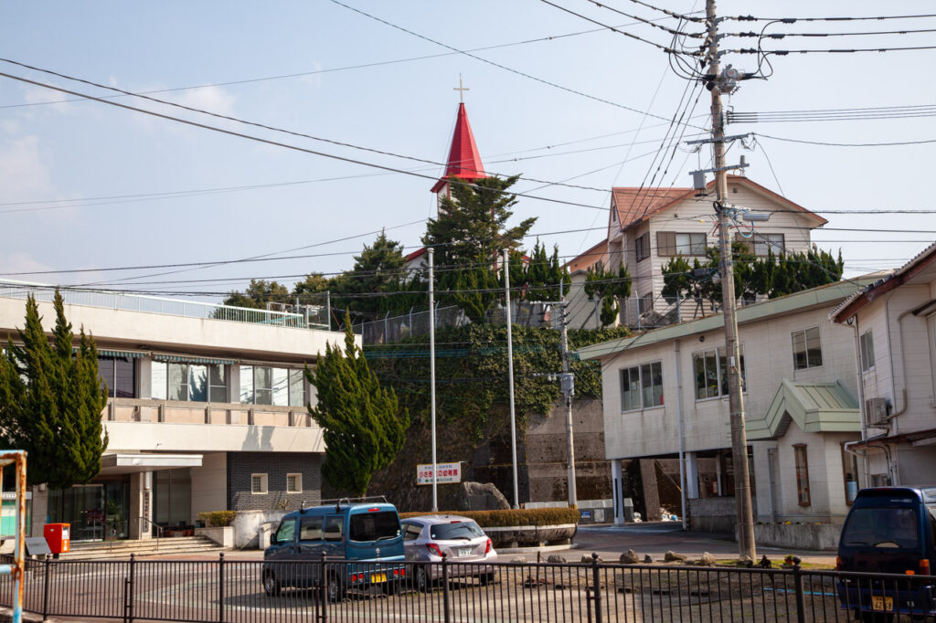 Catholic Aino church in Unzen,Nagasaki,Japan