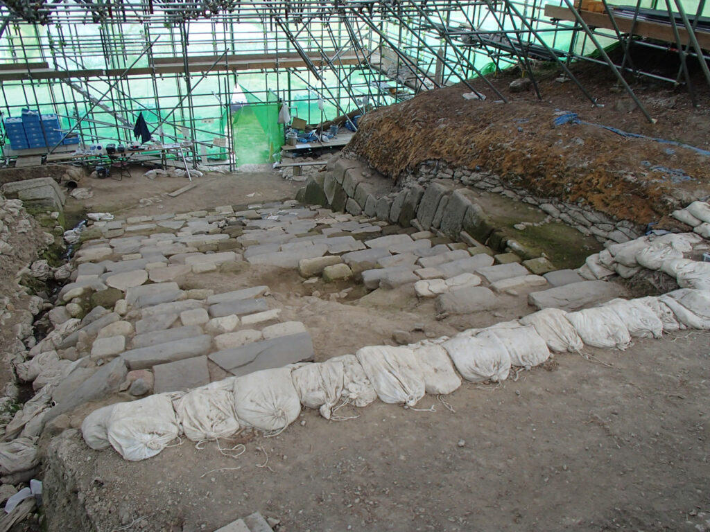 Ruins of Hinoe Castle in shimabara,Nagasaki,Japan