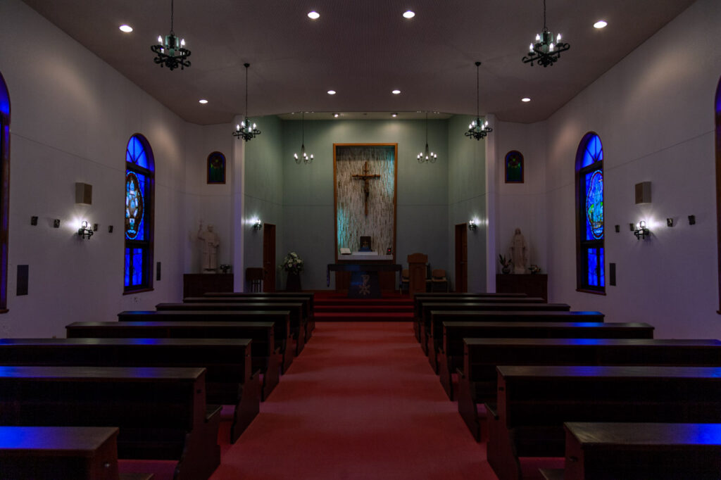 Catholic Unzen church in Unzen,Nagasaki,Japan