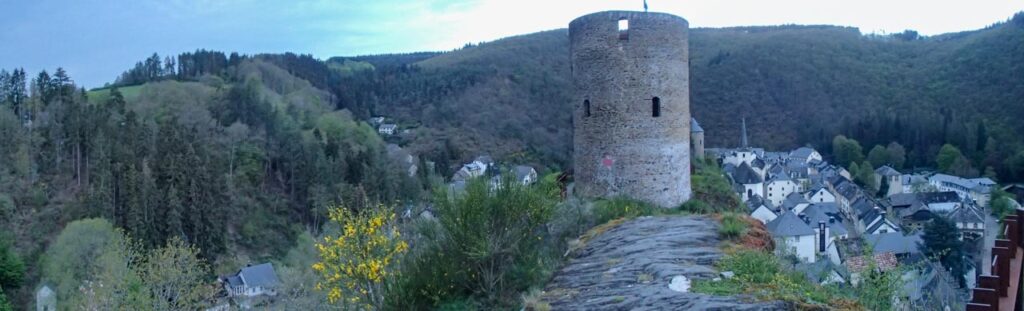 Esch-sur-Sure is a village in the mountains northwest of Luxembourg City, nestled between rivers.