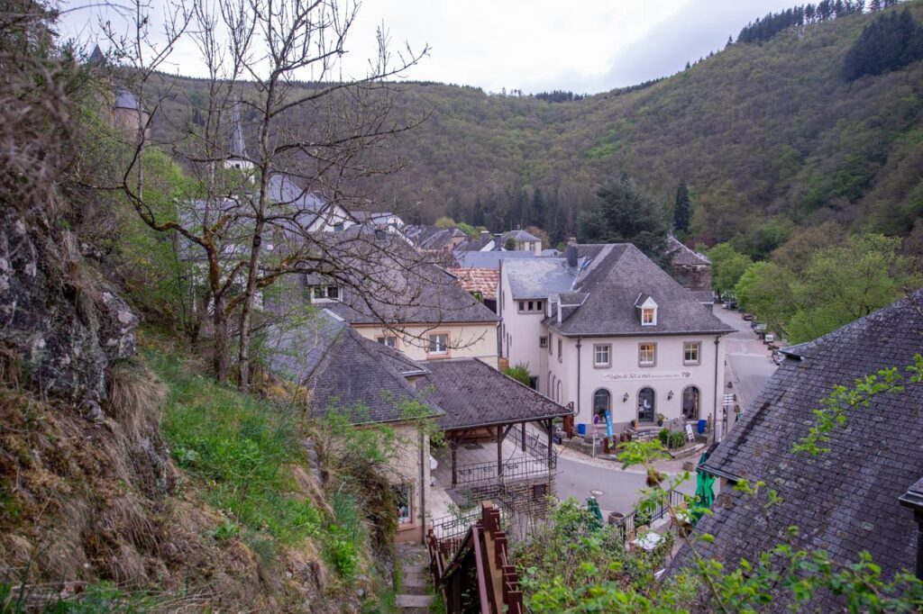 Esch-sur-Sure is a village in the mountains northwest of Luxembourg City, nestled between rivers.