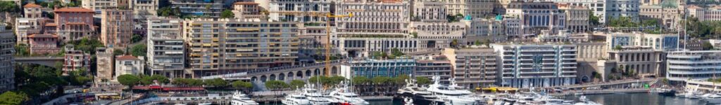 Monaco, a resort area famous for the F1 Grand Prix