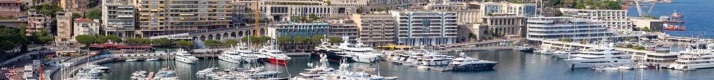 Monaco, a resort area famous for the F1 Grand Prix