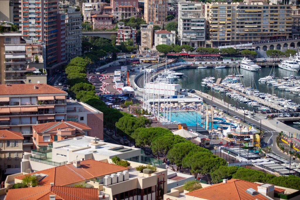 Monaco, a resort area famous for the F1 Grand Prix