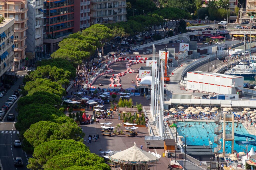 Monaco, a resort area famous for the F1 Grand Prix