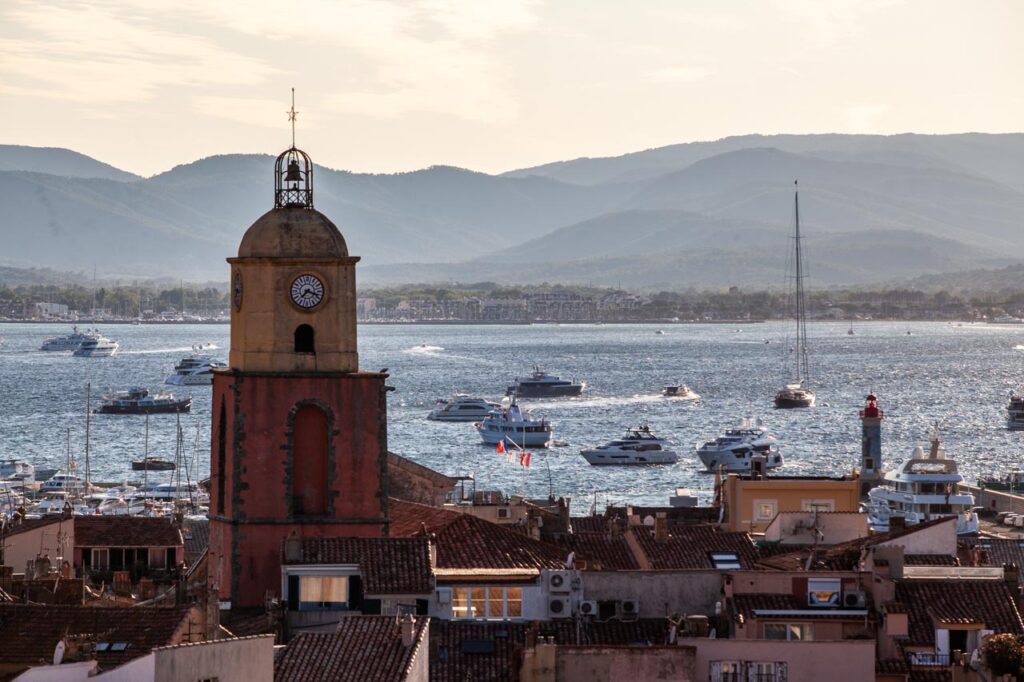 St. Tropez, a resort on the Côte d'Azur in southern France