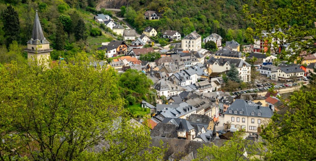 Vianden, the capital of the province of Vianden, which stretches along the Wur River